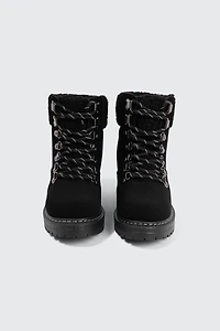 Winter Hiker Booties with Sherpa Collar