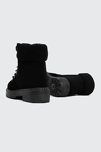 Winter Hiker Booties with Sherpa Collar