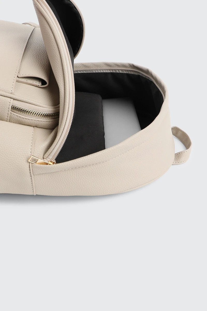 Faux Leather Backpack