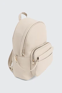 Faux Leather Backpack