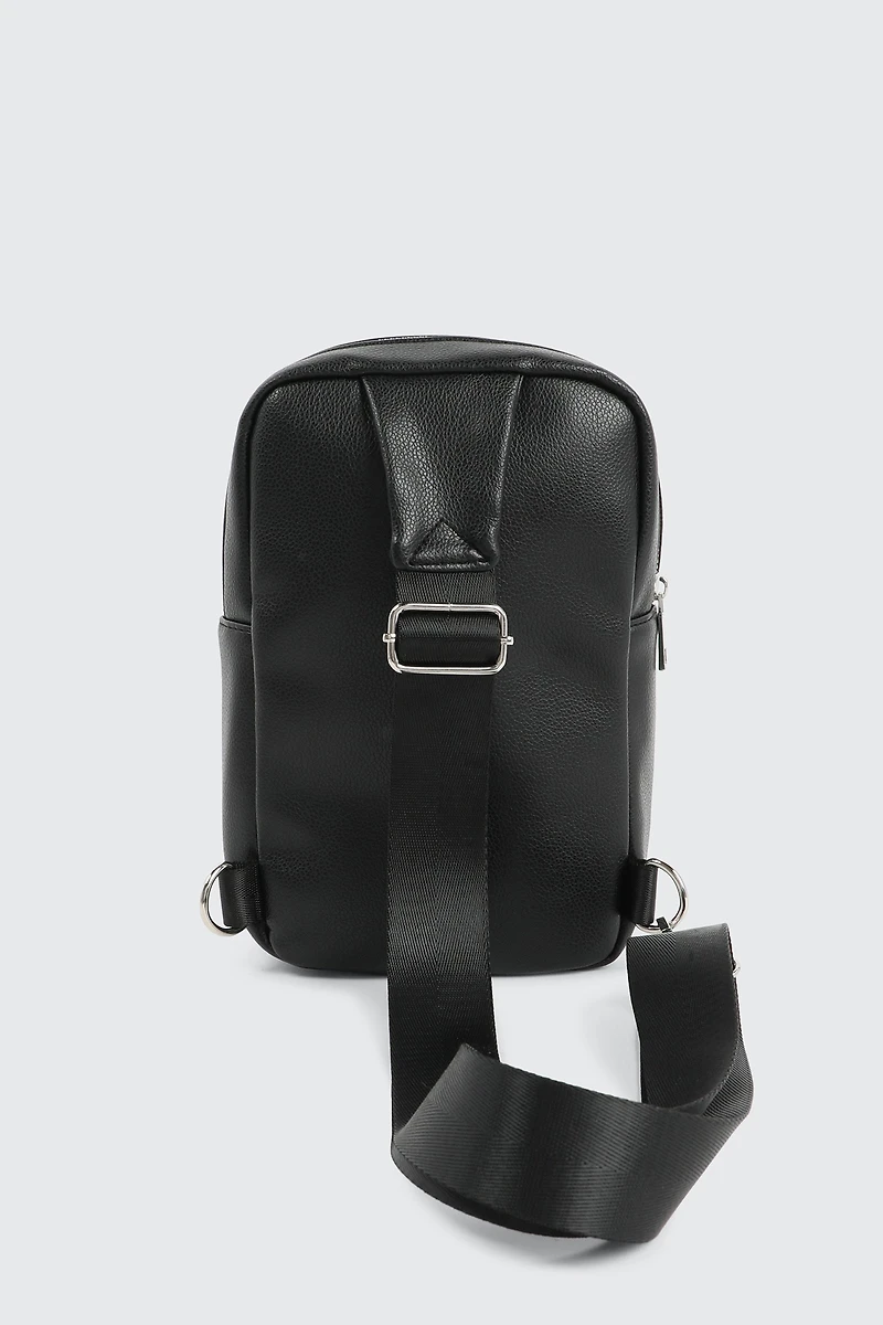 Faux Leather Sling Bag