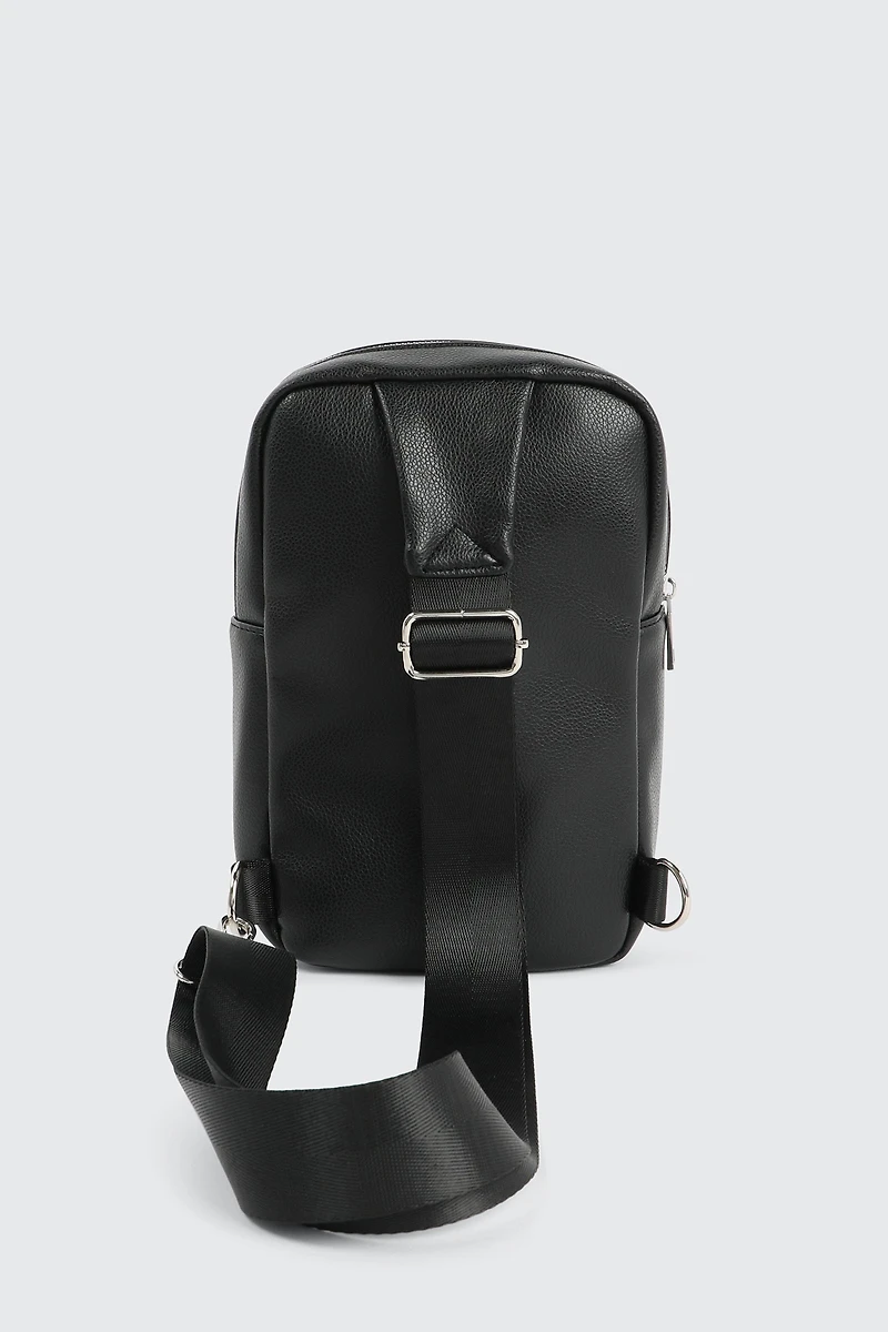 Faux Leather Sling Bag