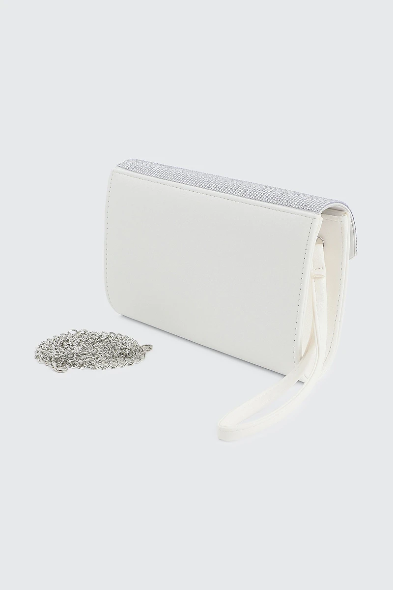 Rhinestone Envelope Clutch