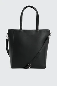 Large Faux Leather Tote Bag