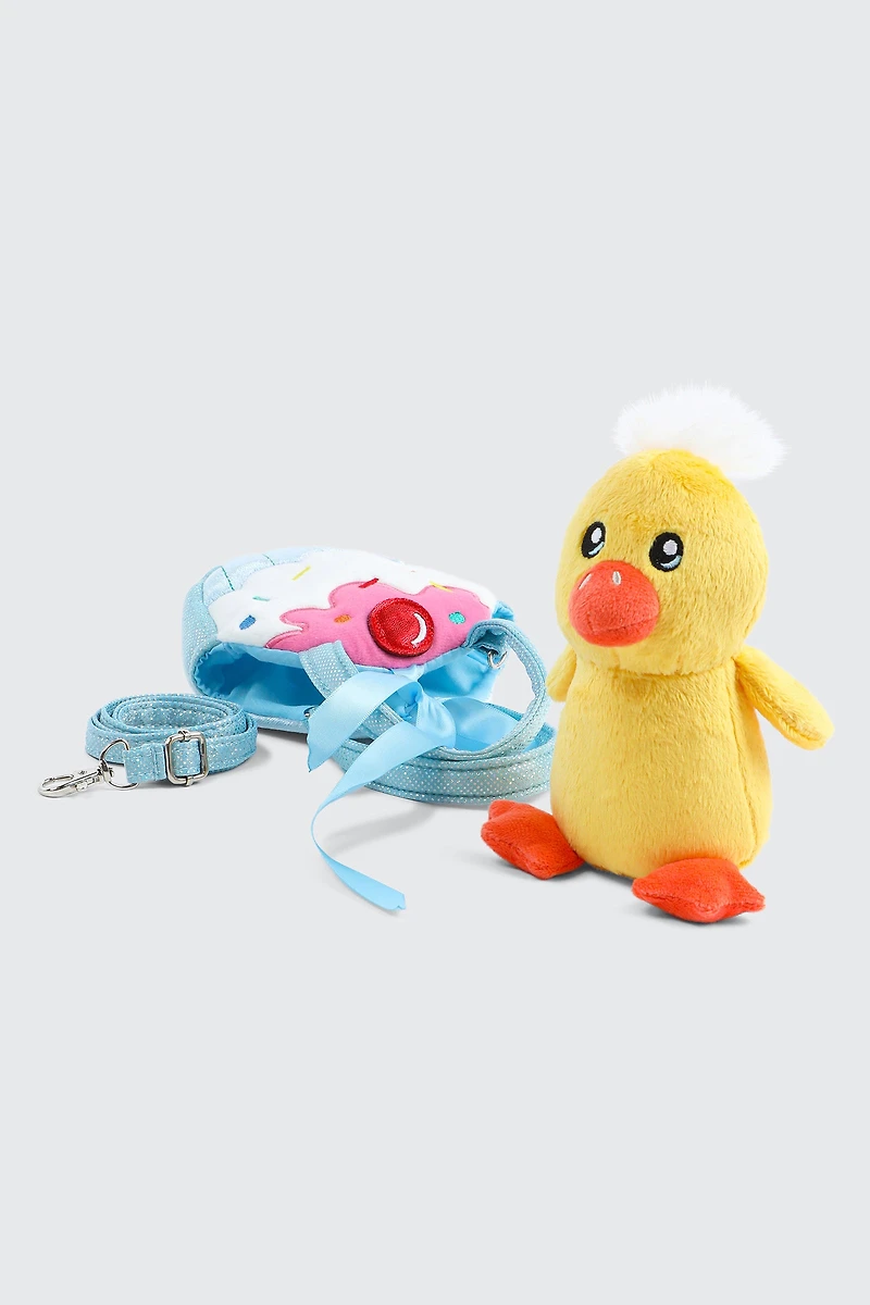 Sacoche avec animal en peluche