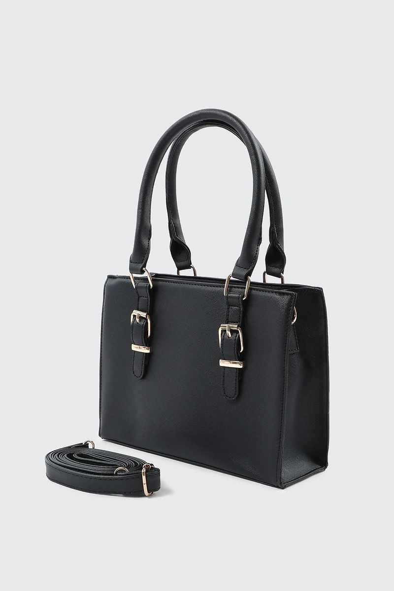 Tote Bag with Buckles
