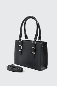 Tote Bag with Buckles