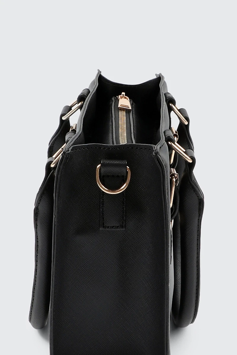 Tote Bag with Buckles