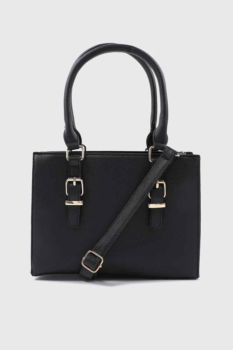 Tote Bag with Buckles