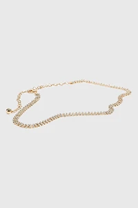 Rhinestone Chain Belt