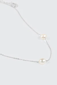 14K Gold Plated Pearl Pendant Necklace