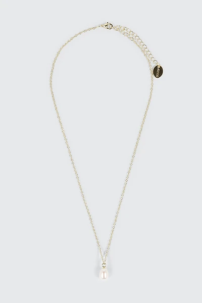 14K Gold Plated Pearl Necklace