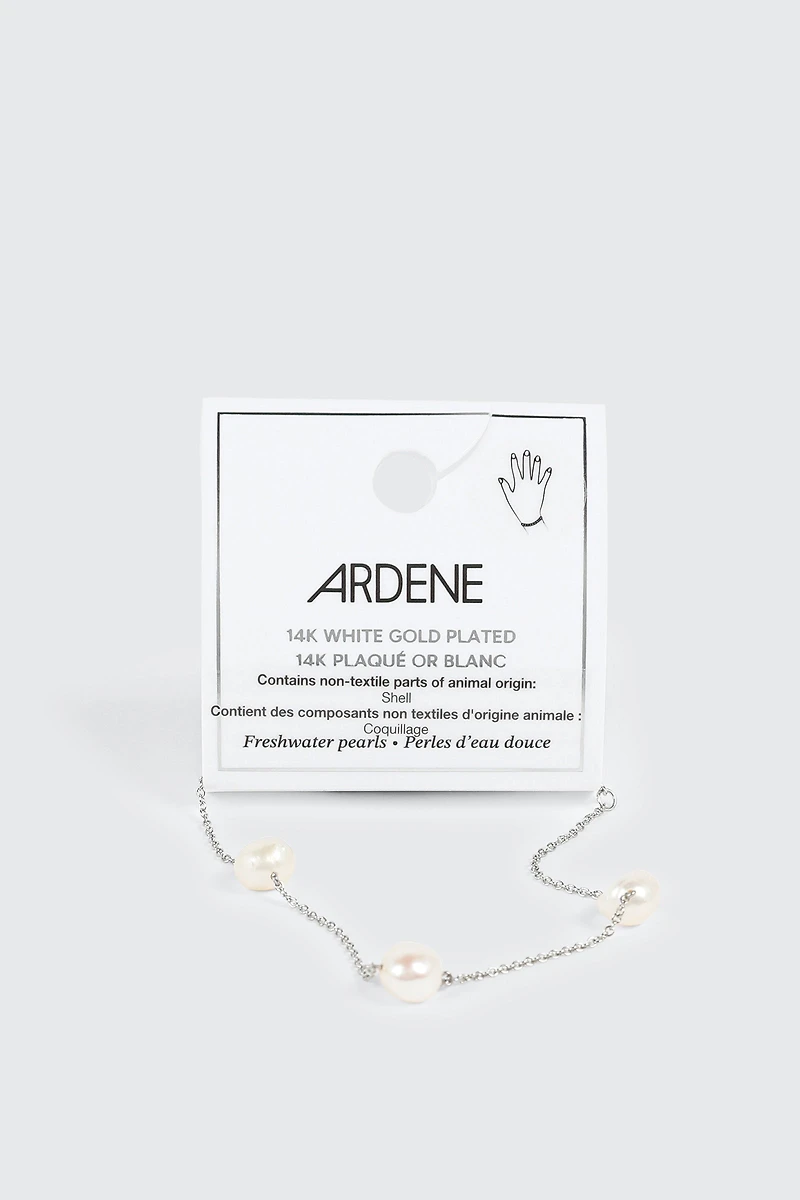 Bracelet plaqué or 14K avec perles
