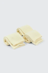 3-Pack Ribbed Crew Socks