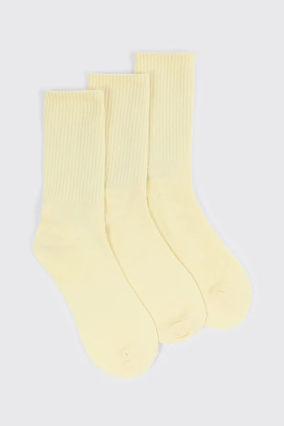 3-Pack Ribbed Crew Socks