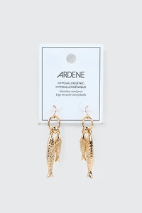 Boucles d'oreilles pendantes poissons
