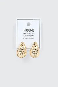 Openwork Teardrop Earrings
