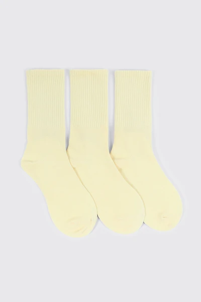 3-Pack Rib Crew Socks