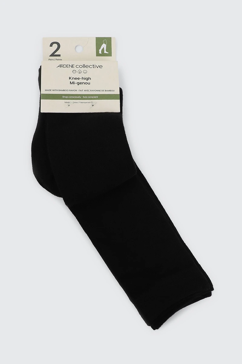 Chaussettes aux genoux en rayonne de bambou