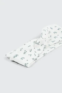 Floral Headwrap with Knot
