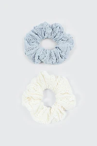 2-Pack Lace Scrunchies