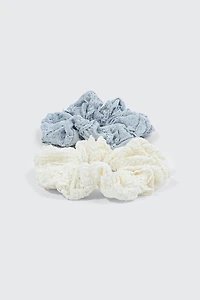 2-Pack Lace Scrunchies