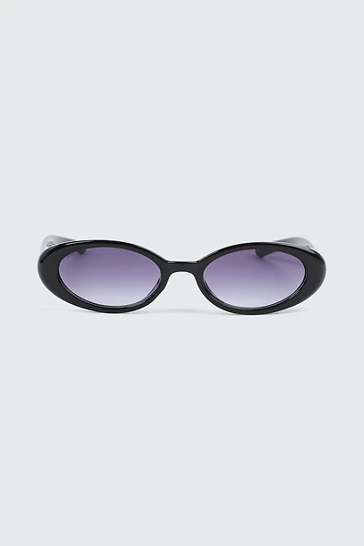 Lunettes de soleil ovales étroites