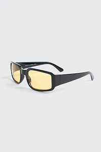 Yellow Lense Shield Sunglasses