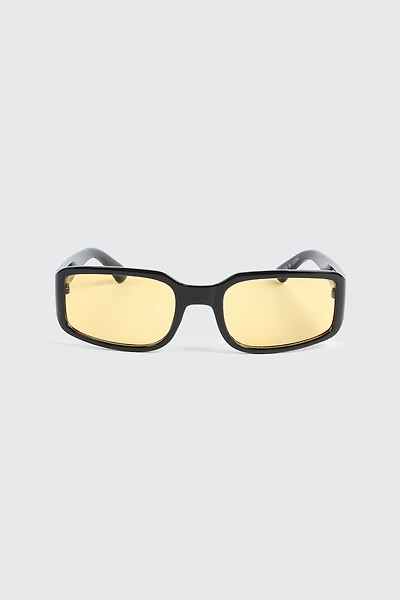Yellow Lense Shield Sunglasses