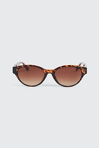 Slim Oval Cateye Sunglasses