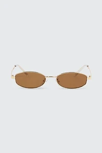 Slim Oval Sunglasses