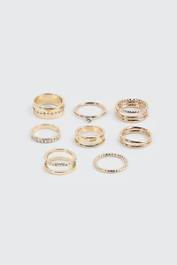 8-Pack Assorted Rings