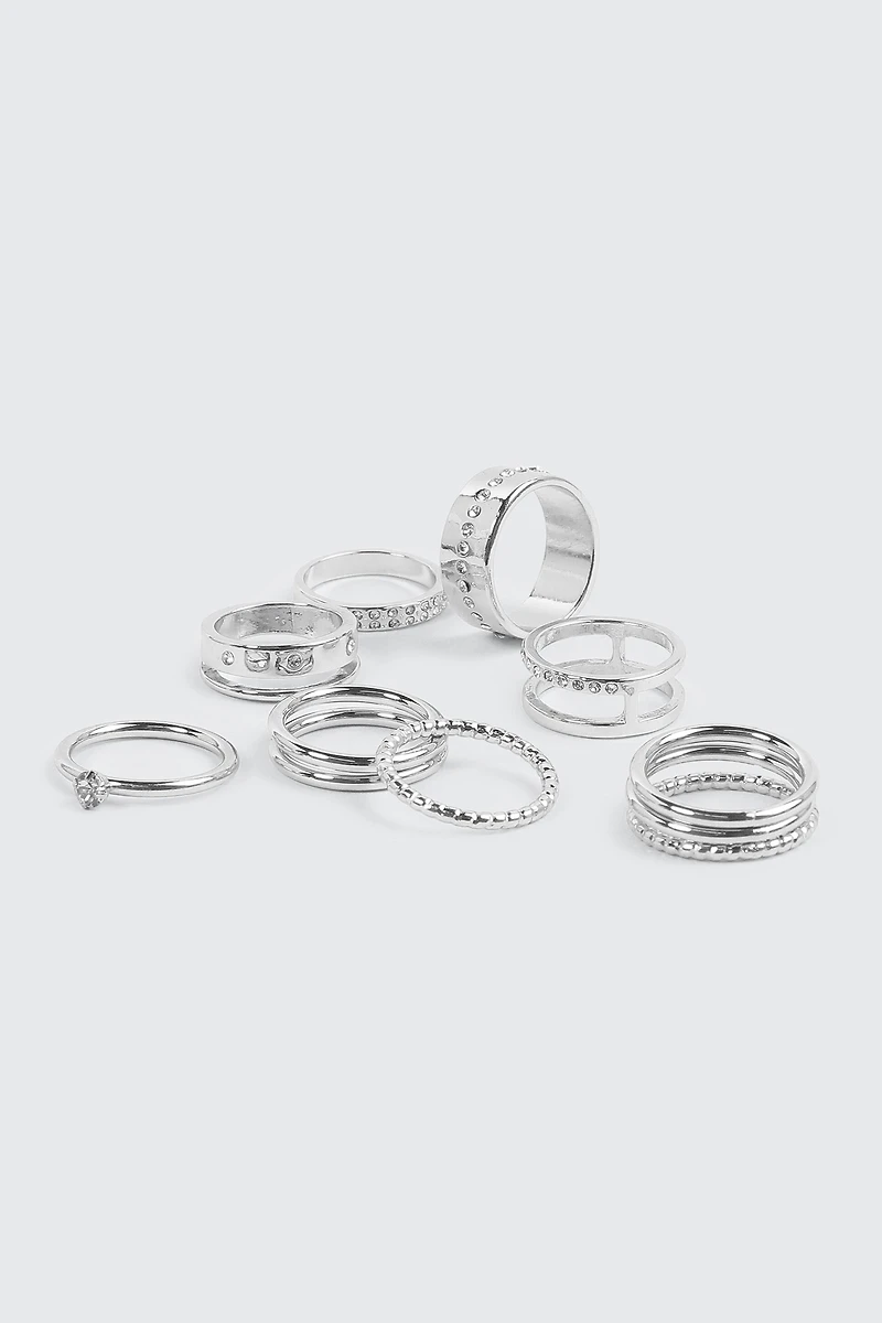 8-Pack Assorted Rings