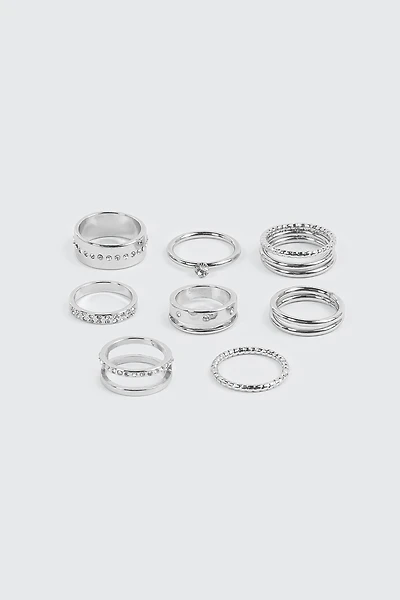 8-Pack Assorted Rings