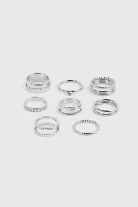 8-Pack Assorted Rings