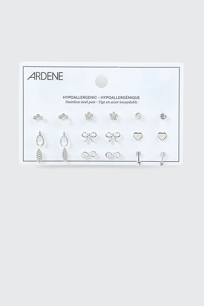 9-Pack Assorted Earrings