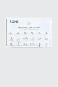 9-Pack Assorted Earrings