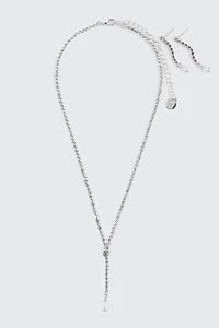 Y Shape Necklace and Earrings Set