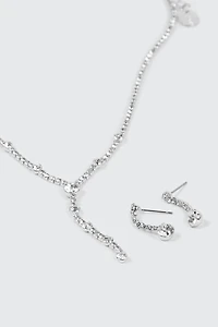 Y Necklace and Earrings Set