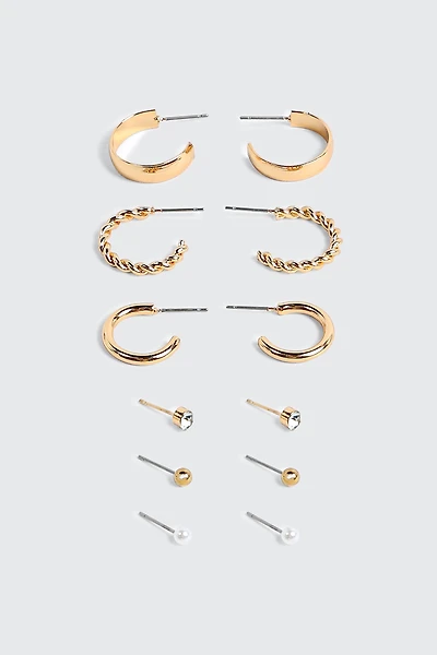 6-Pack Mixed Hoops & Studs