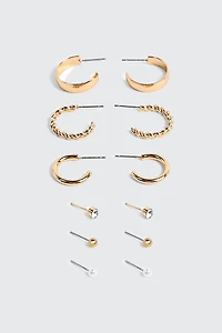 6-Pack Mixed Hoops & Studs