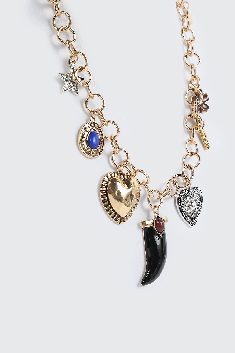 Multi Charm Necklace