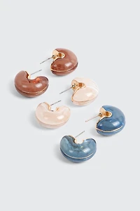 3-Pack Colorful Thick Hoops