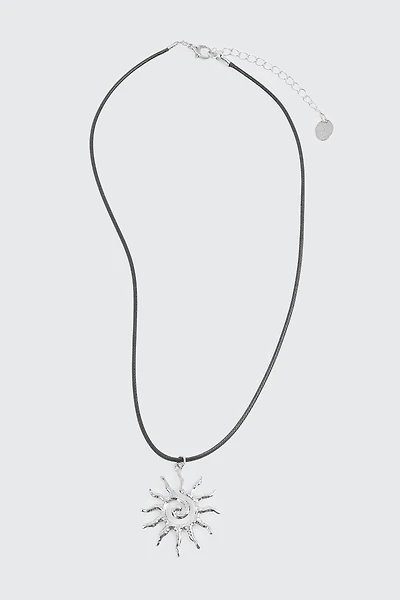 Swirl Sun Cord Necklace