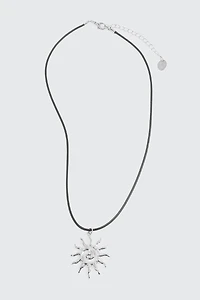 Swirl Sun Cord Necklace