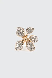Embellished Hibiscus Ring