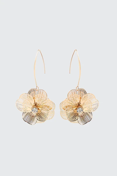 Boucles-d'oreilles fleurs en filigrane