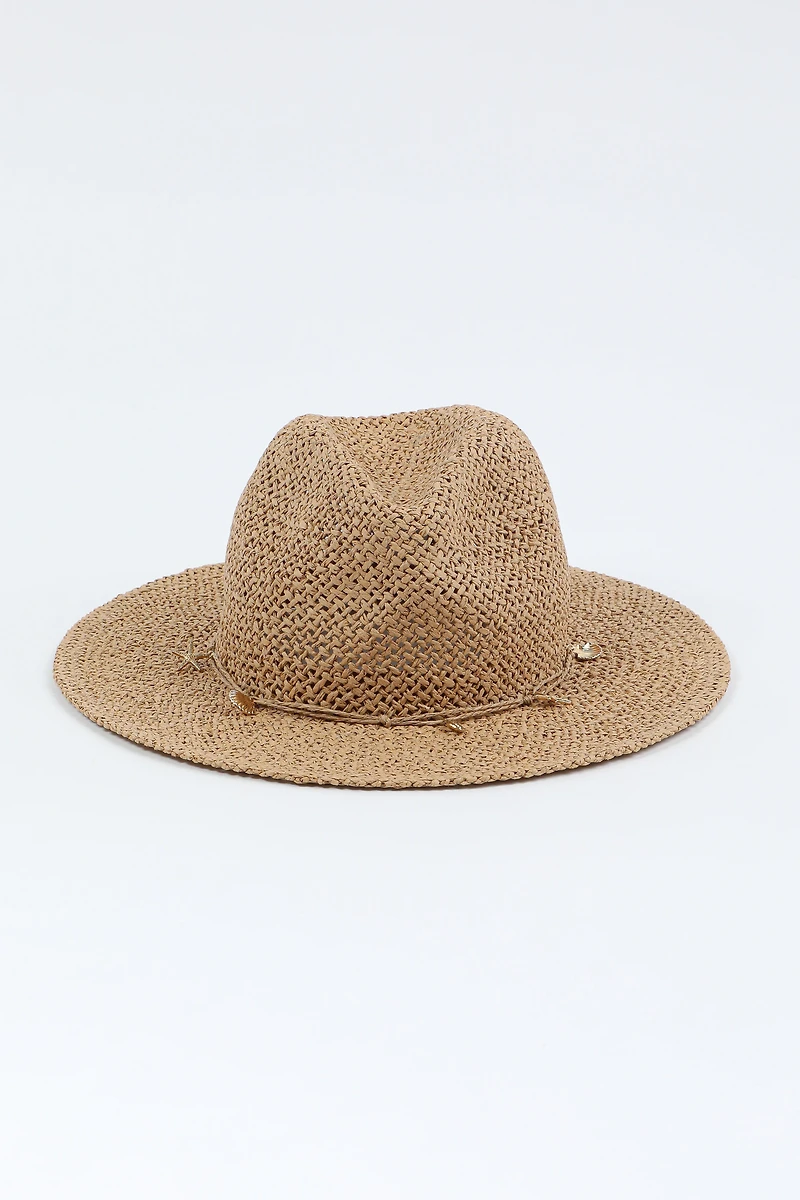 Straw Hat with Charms