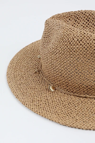 Straw Hat with Charms