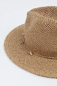 Straw Hat with Charms